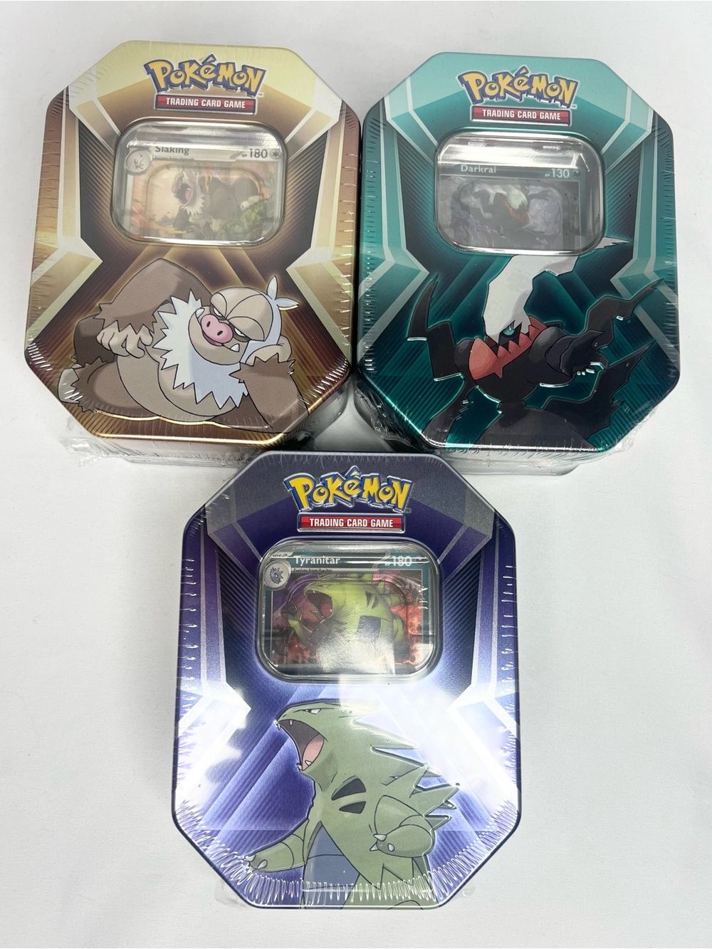 3x Pokémon TCG Triple Whammy Back Issue Collector Tins Sealed